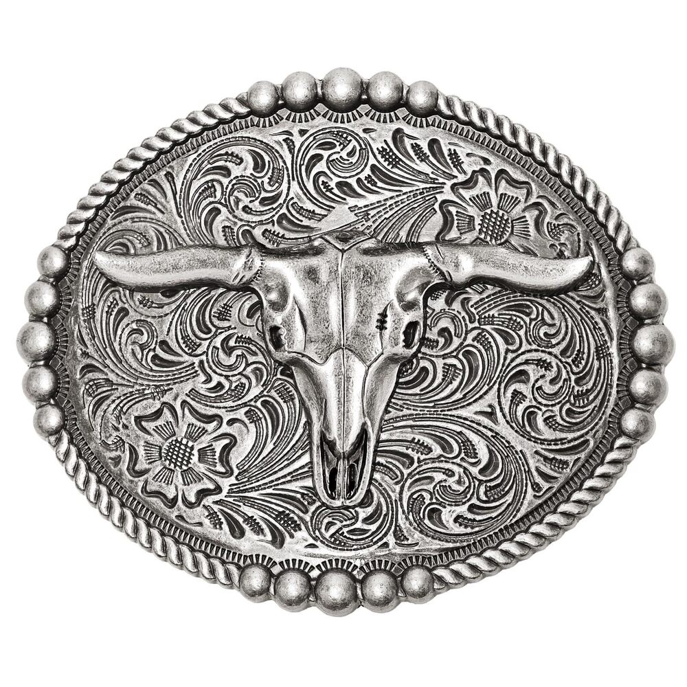 4669 Western Belt Buckle , Vintage Cowboy Cowgirl Texas Rodeo Longhorn
